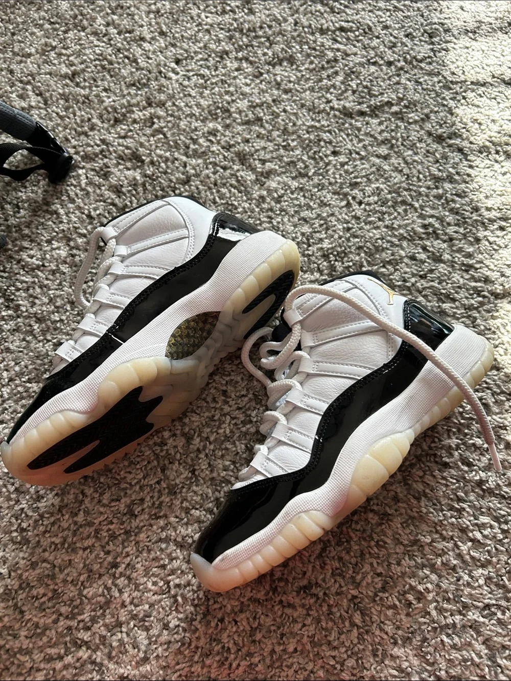 Jordan Kids White and Black High-Top Sneakers